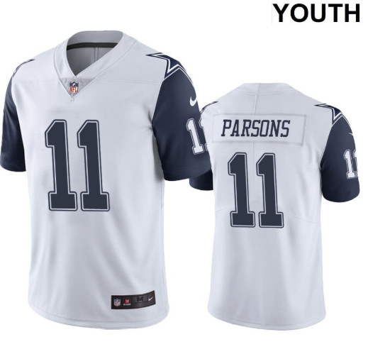 Youth Nike Cowboys 11 Micah Parsons White Rush Limited Jersey,We sell and wholesale Youth Nike Cowboys 11 Micah Parsons White Rush Limited Jersey on line form chian!